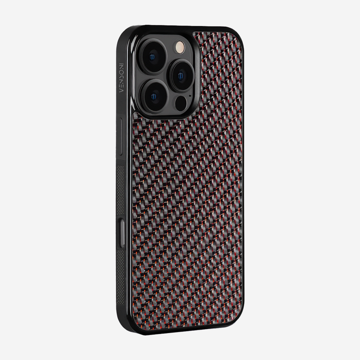 Real Carbon fiber case | CLASSIC Red