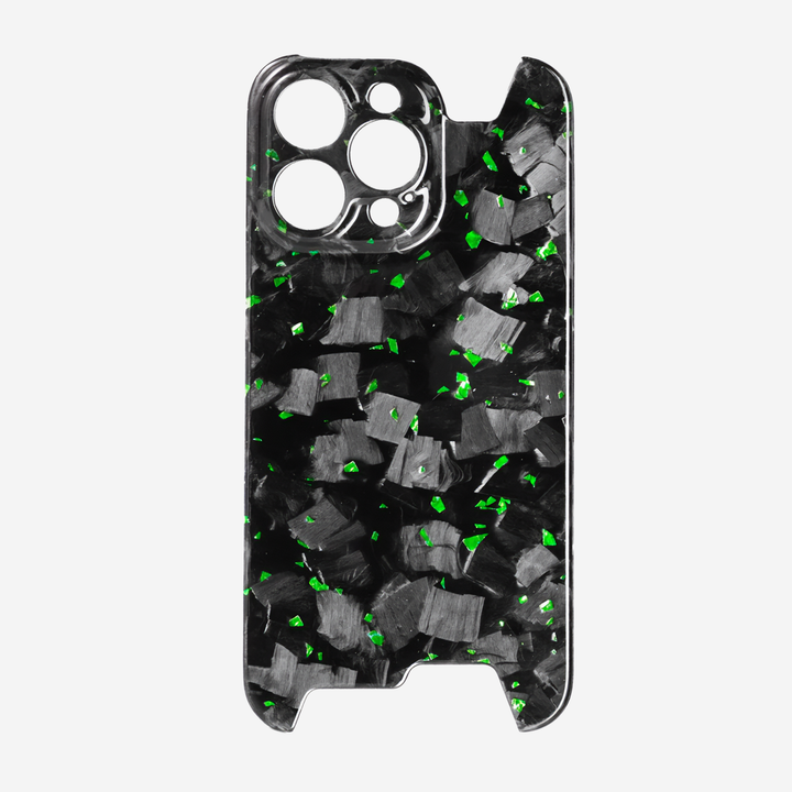 Real Carbon Fiber Case | Ultra Forged Green